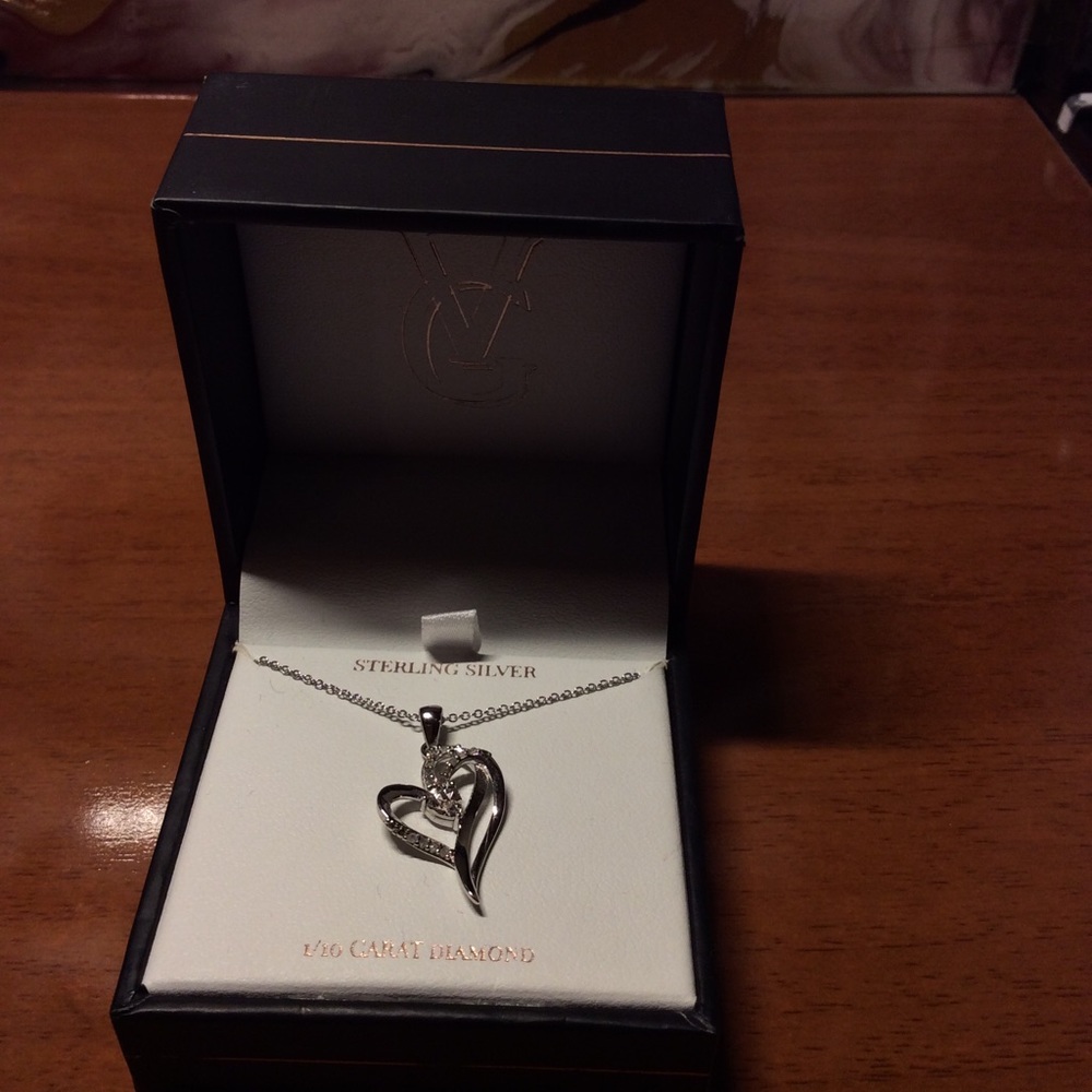 + Women’s Diamond “Double Heart” Necklace